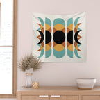 Moon Phases Abstract V Wall Tapestry Gallery Image 2