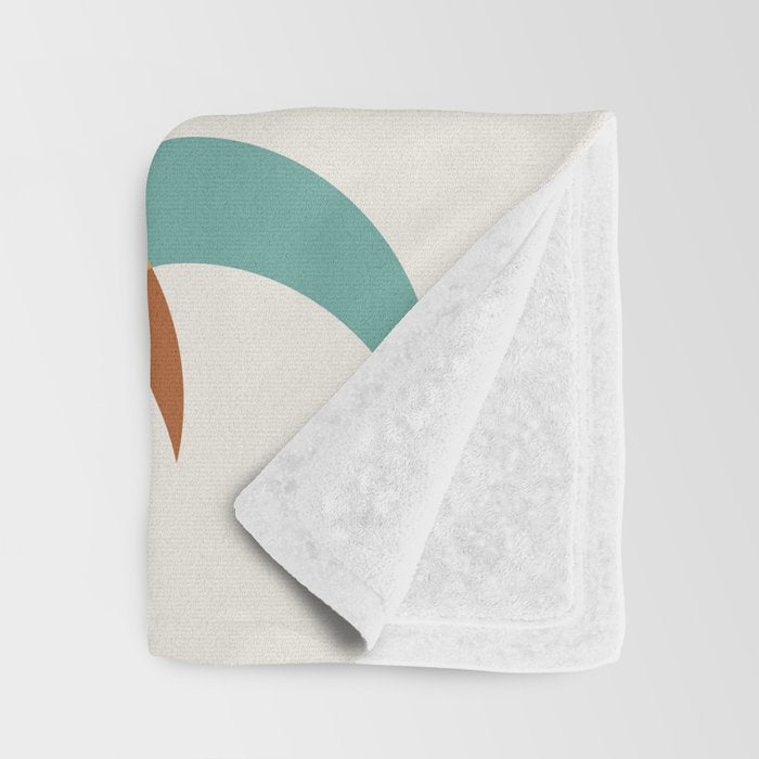 Moon Phases Abstract V Throw Blanket Gallery Image 3