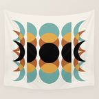 Moon Phases Abstract V Wall Tapestry Gallery Image 4