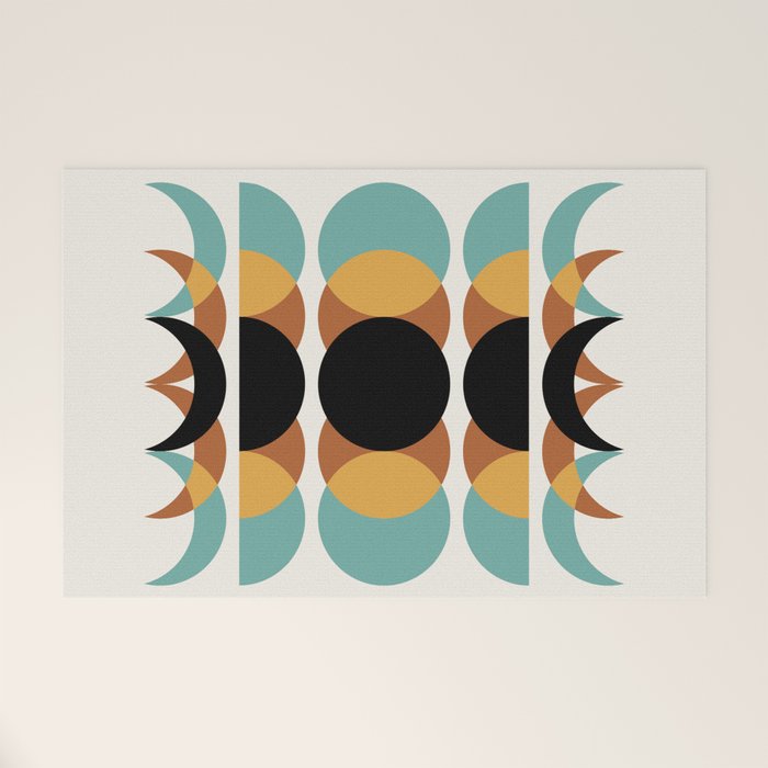 Moon Phases Abstract V Welcome Mat Gallery Image 1