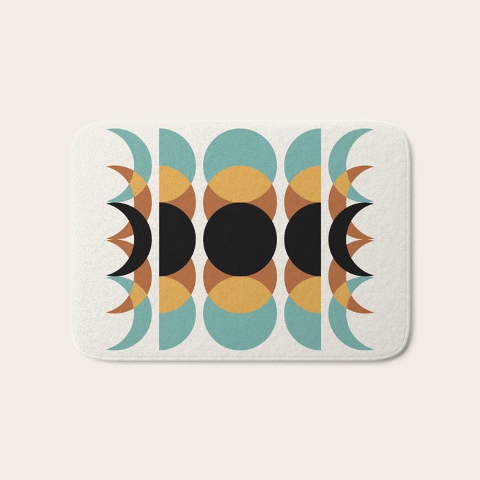 Moon Phases Abstract V Bath Mat Gallery Image 1