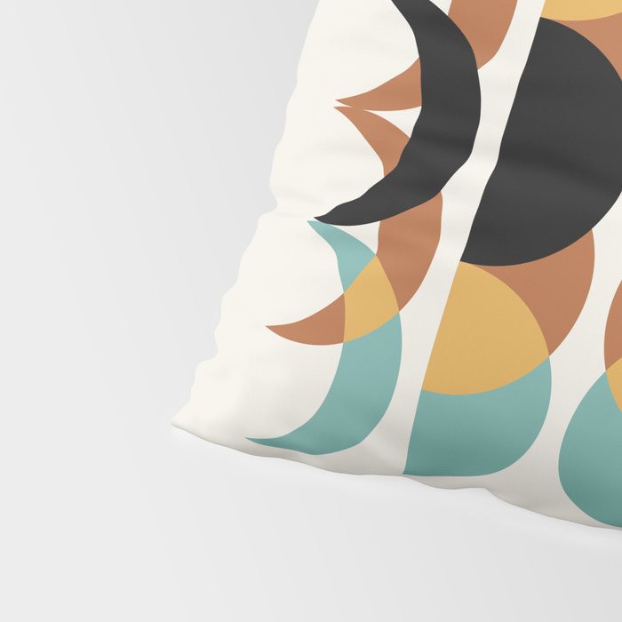 Moon Phases Abstract V Pillow Sham Gallery Image 4