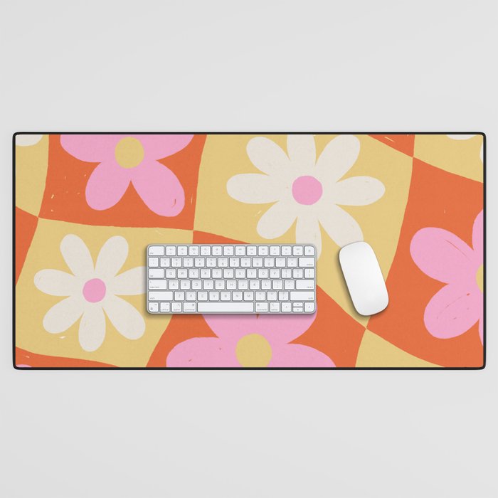 Floral thirteen Desk Mat Gallery Image 1