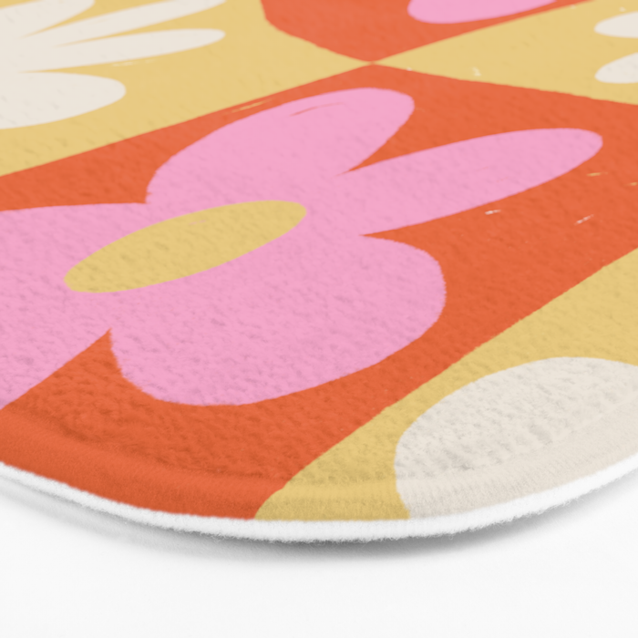 Floral thirteen Bath Mat Gallery Image 3