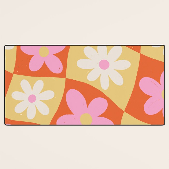 Floral thirteen Desk Mat Gallery Image 3