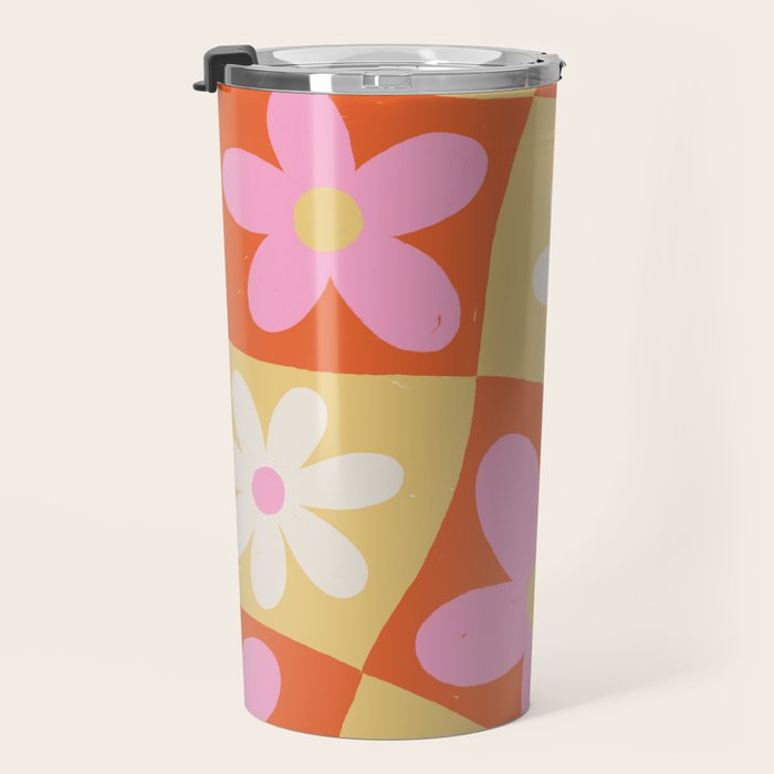 Floral thirteen Travel Mug Gallery Image 3