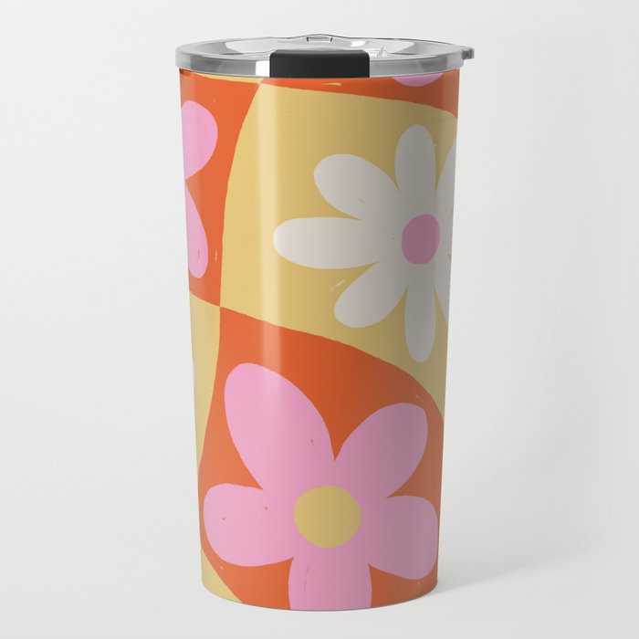 Floral thirteen Travel Mug Gallery Image 1