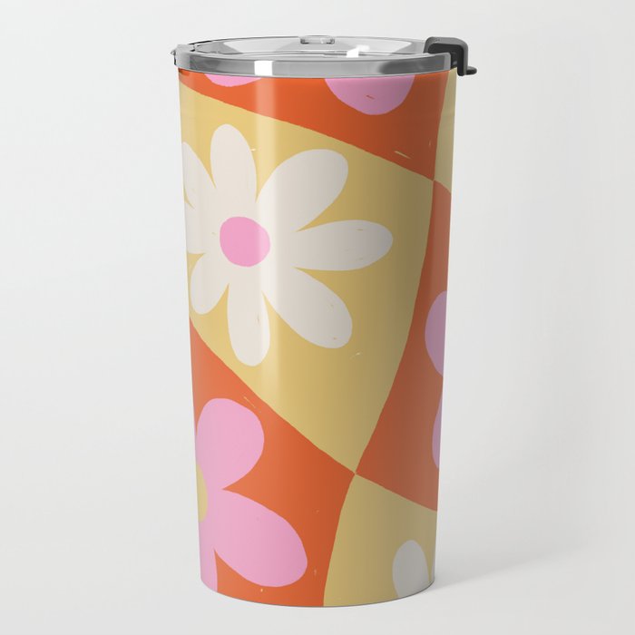 Floral thirteen Travel Mug Gallery Image 2