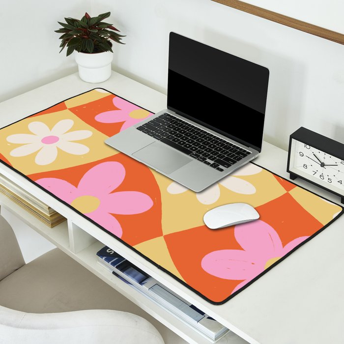 Floral thirteen Desk Mat Gallery Image 2