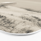 Wild Horses 7 - Black and White Bath Mat Gallery Image 3