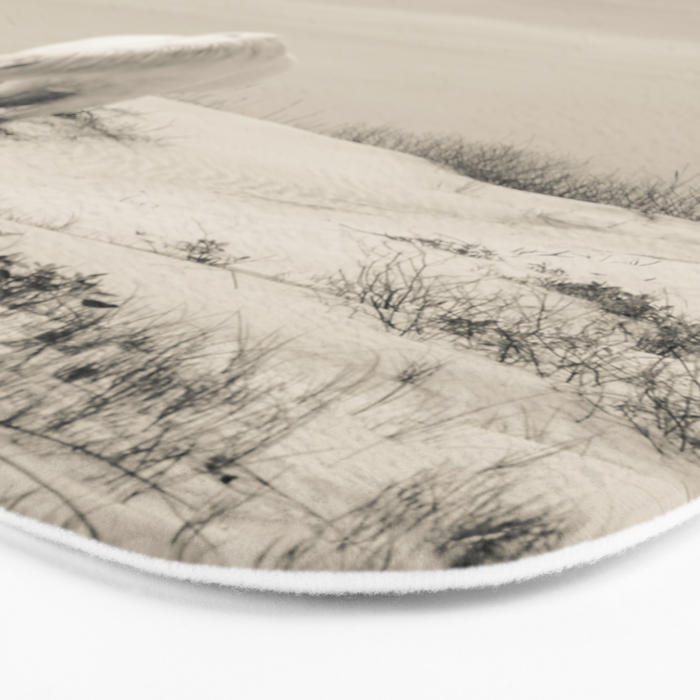 Wild Horses 7 - Black and White Bath Mat Gallery Image 3