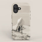 Wild Horses 7 - Black and White iPhone Case Gallery Image 1