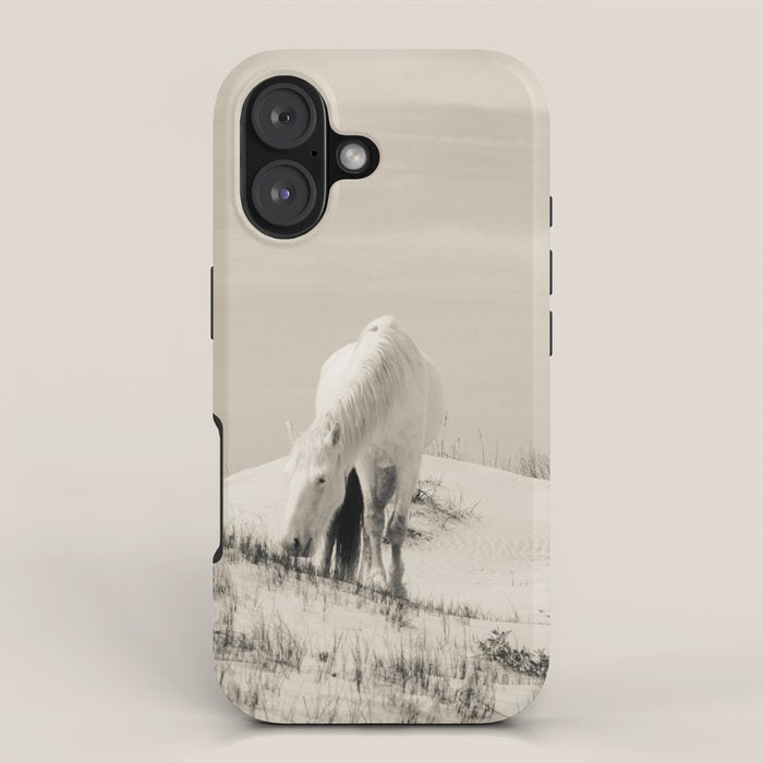 Wild Horses 7 - Black and White iPhone Case Gallery Image 1