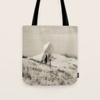 Wild Horses 7 - Black and White Tote Bag Gallery Image 1
