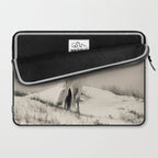 Wild Horses 7 - Black and White Laptop Sleeve Gallery Image 2