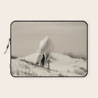 Wild Horses 7 - Black and White Laptop Sleeve Gallery Image 1