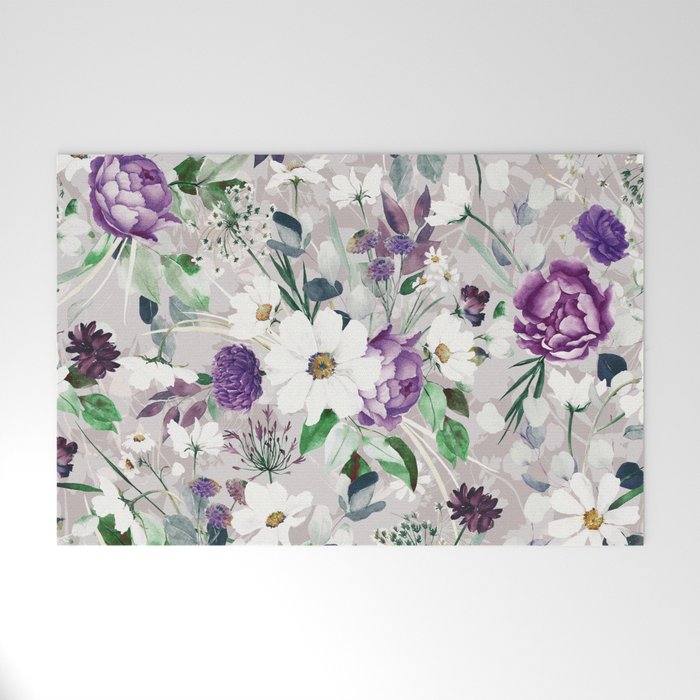 Lush lilac garden Welcome Mat Gallery Image 1