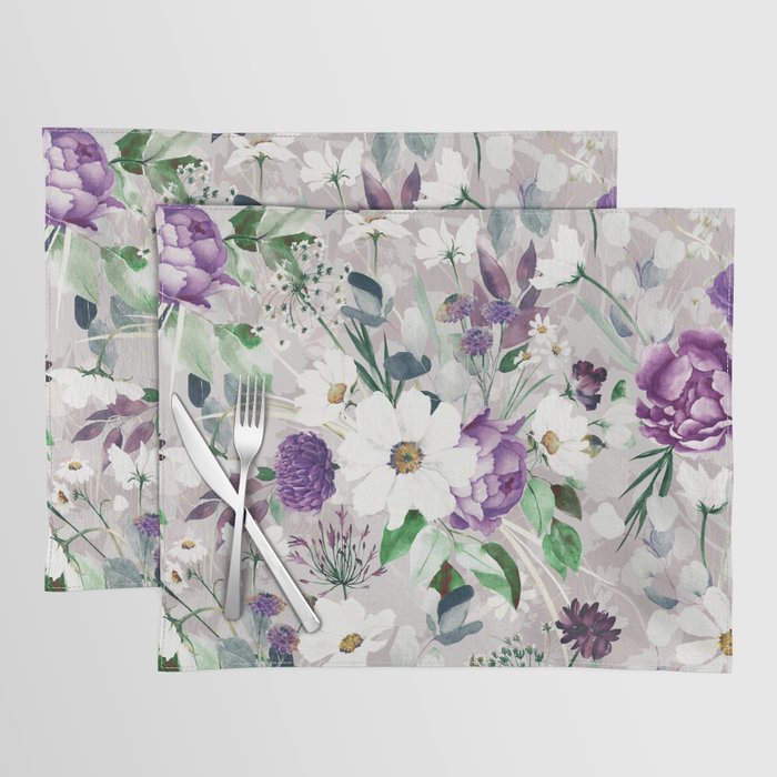 Lush lilac garden Placemat Gallery Image 1