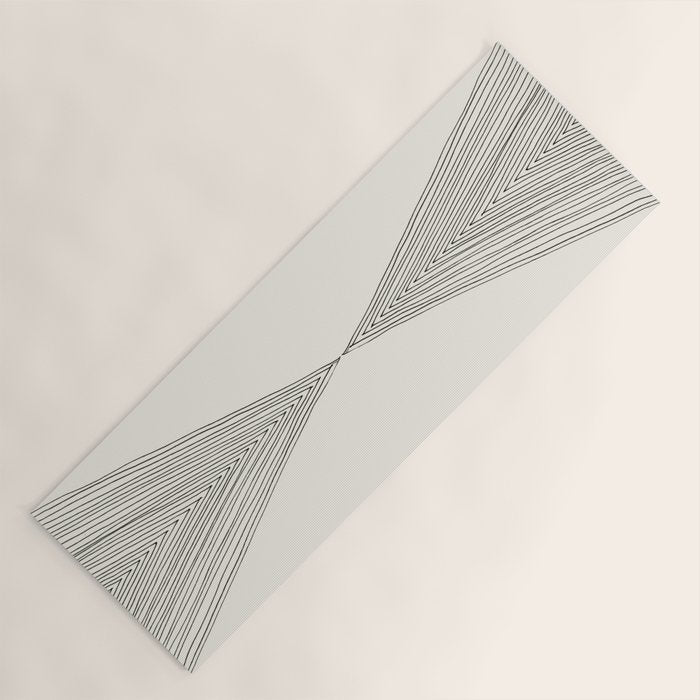 Minimalist Boho Triangles Yoga Mat Gallery Image 1