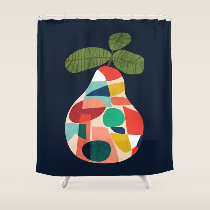 Fresh Pear Shower Curtain Gallery Image 1