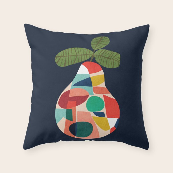 Fresh Pear Throw Pillow Gallery Image 1