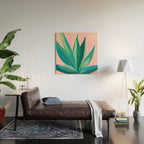 Spring Cactus With Pink Sky / Desert Series Wood Wall Art Gallery Image 2