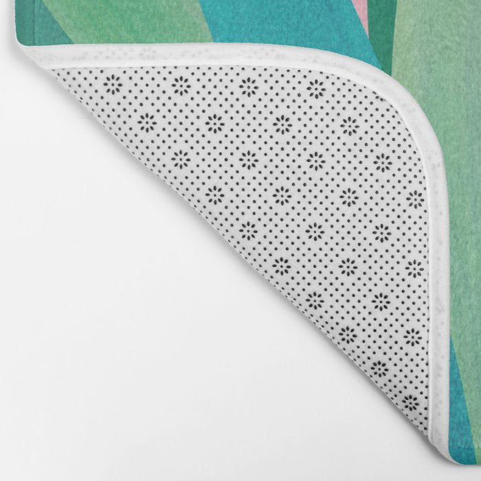 Spring Cactus With Pink Sky / Desert Series Bath Mat Gallery Image 2
