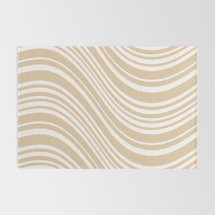 Wavy Stripes XLIII - Neutral Tan Rug Gallery Image 2