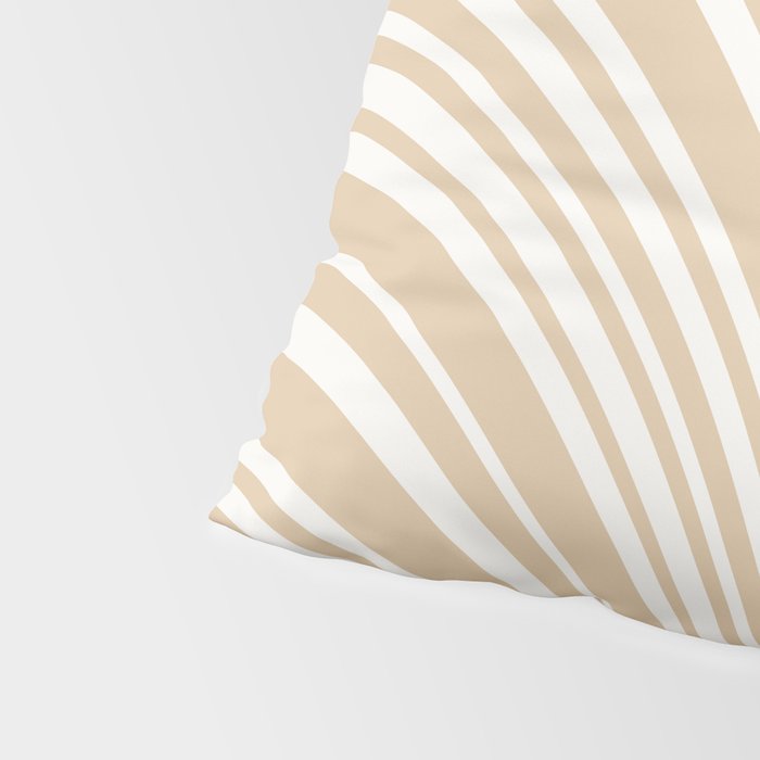 Wavy Stripes XLIII - Neutral Tan Pillow Sham Gallery Image 4