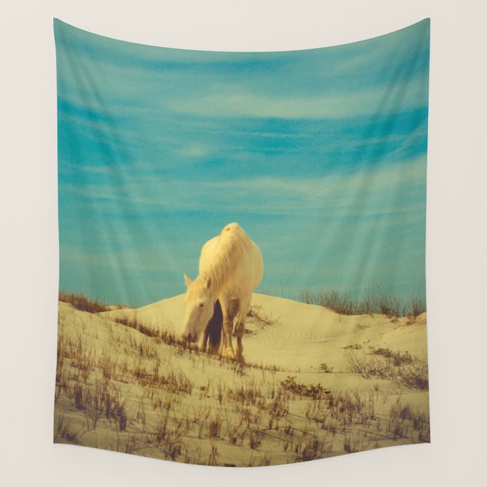 Wild Horses 7 - Color Wall Tapestry Gallery Image 4