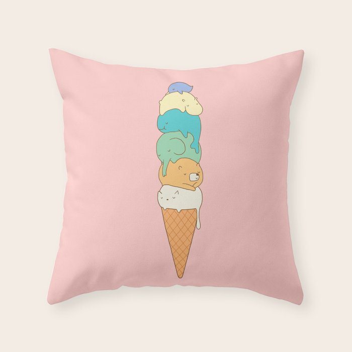 Melting Throw Pillow Gallery Image 6
