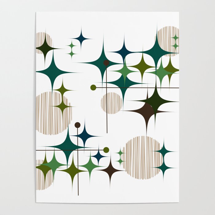 Starbursts and Globes 1A Poster Gallery Image 4