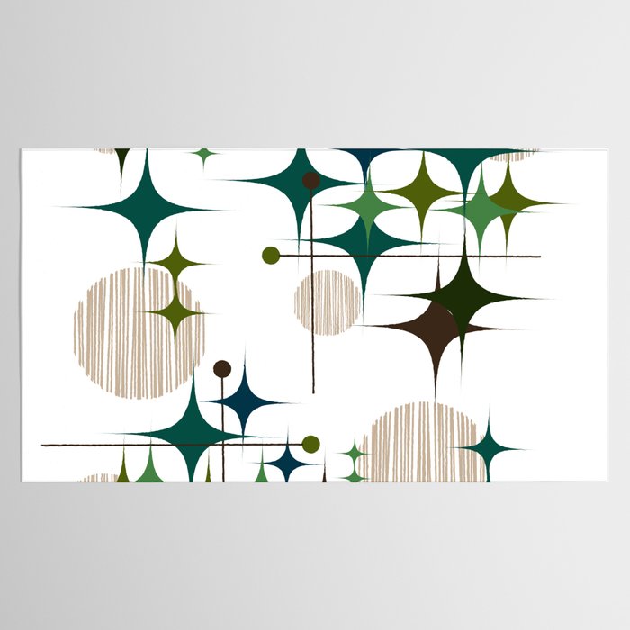 Starbursts and Globes 1A Tablecloth Gallery Image 2