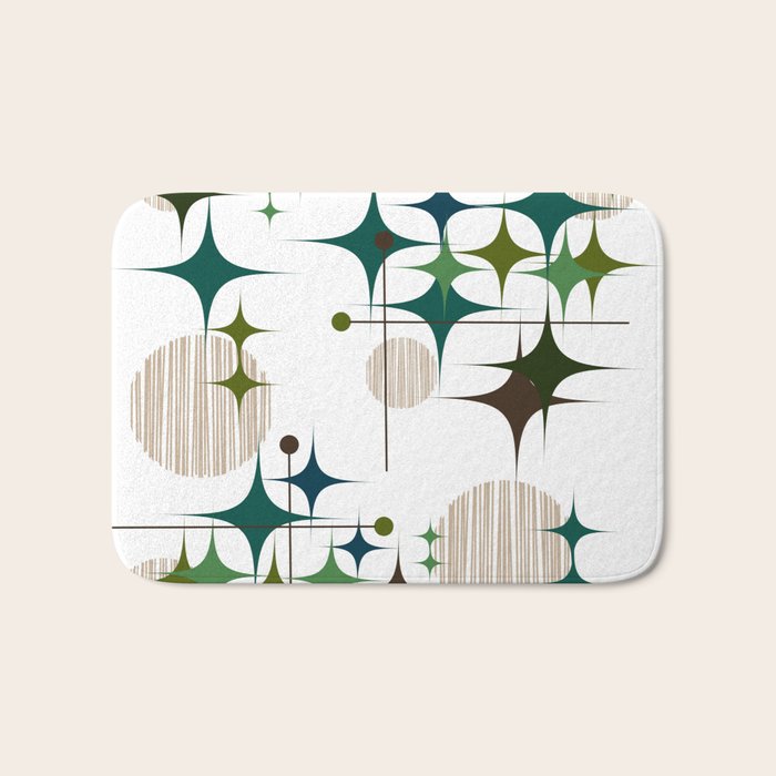 Starbursts and Globes 1A Bath Mat Gallery Image 1