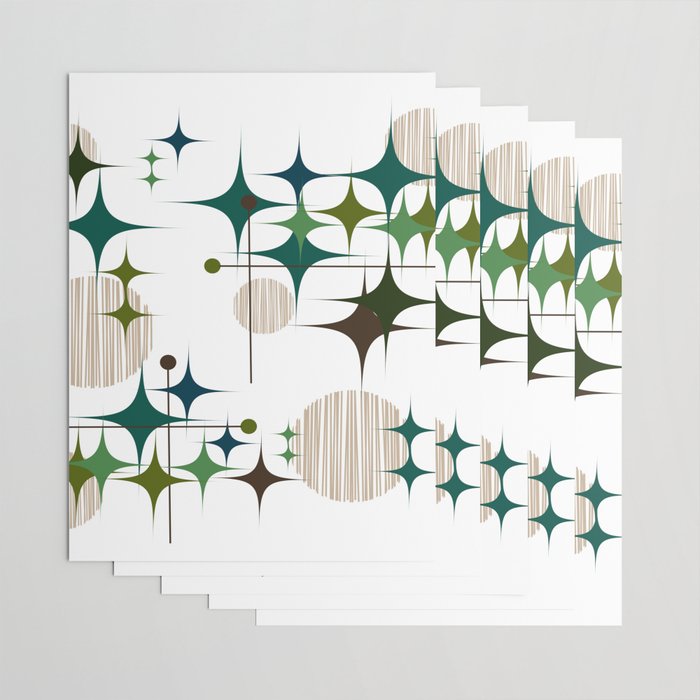 Starbursts and Globes 1A Wrapping Paper Gallery Image 3