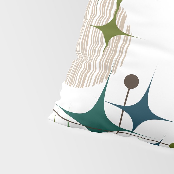 Starbursts and Globes 1A Pillow Sham Gallery Image 4