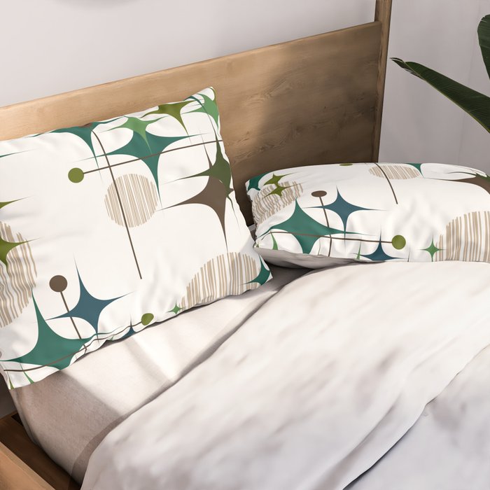 Starbursts and Globes 1A Pillow Sham Gallery Image 2