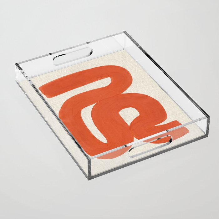 Orange River Bend Acrylic Tray Gallery Image 1