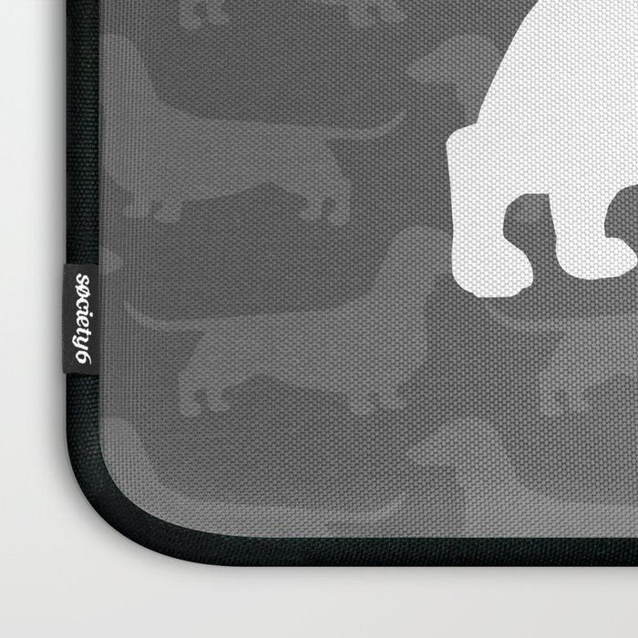 Dachshund Silhouette(s) Wiener Dog Laptop Sleeve Gallery Image 3