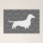 Dachshund Silhouette(s) Wiener Dog Welcome Mat Gallery Image 1