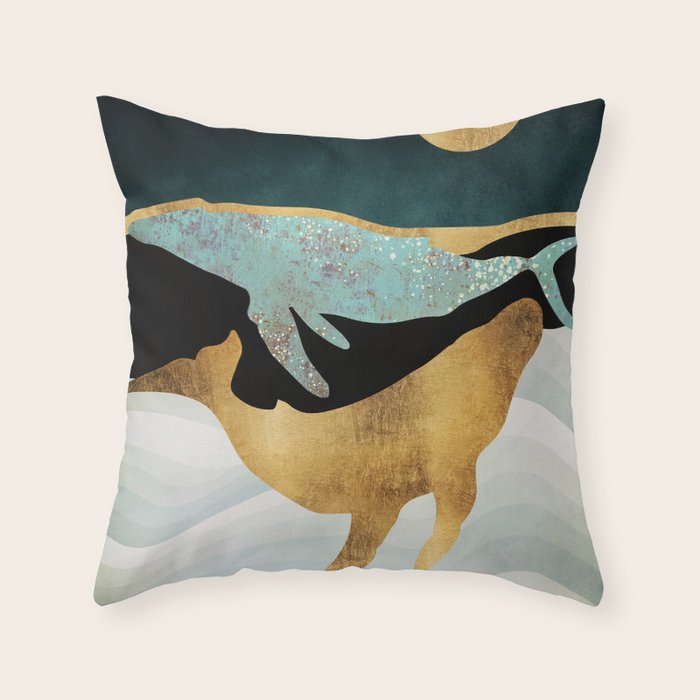 Whale Song Throw Pillow Gallery Image 1