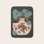 Tiger Vase Bouquet Bath Mat Gallery Image 1
