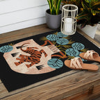 Tiger Vase Bouquet Outdoor Rug Gallery Image 2