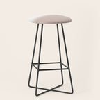 Retro Neutral Minimalist Stripes Stool Gallery Image 1
