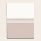 Retro Neutral Minimalist Stripes Notebook Gallery Image 4