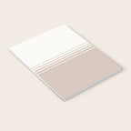 Retro Neutral Minimalist Stripes Notebook Gallery Image 3