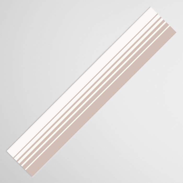 Retro Neutral Minimalist Stripes Table Runner Gallery Image 3