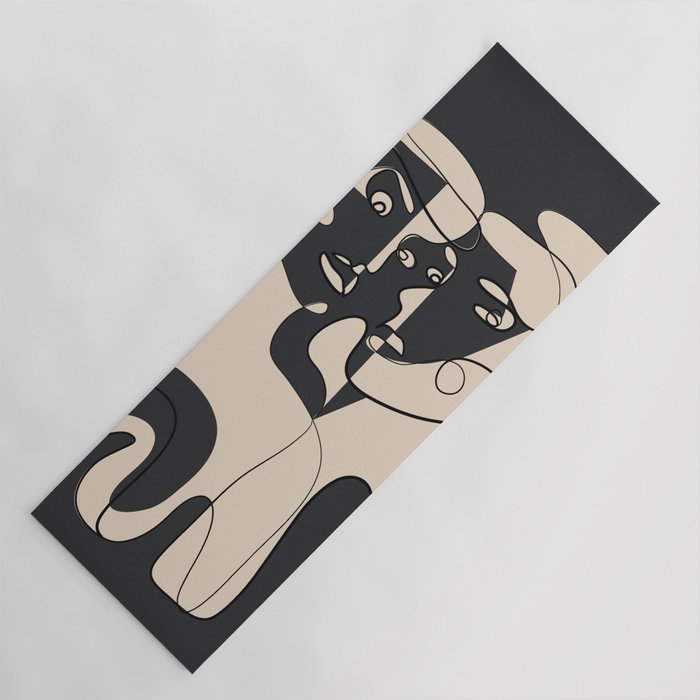 Abstract Faces 15 Yoga Mat Gallery Image 1
