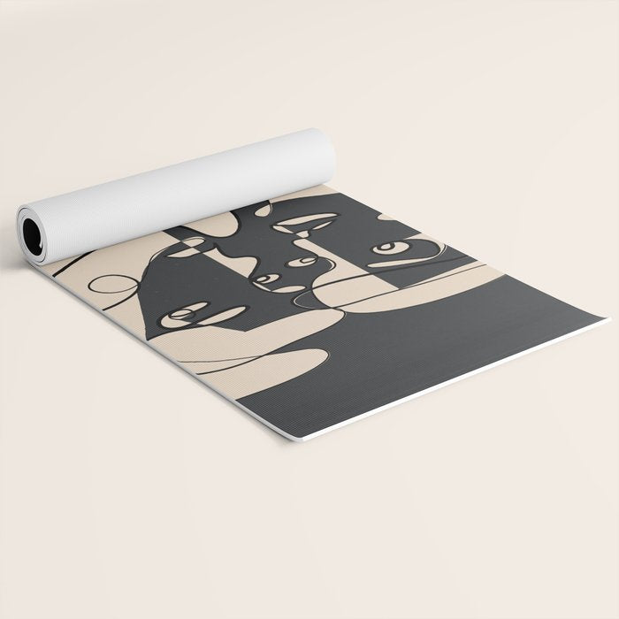 Abstract Faces 15 Yoga Mat Gallery Image 2