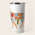 Yellow Dog Lab Buoy Beach Dog Watercolor Travel Mug Gallery Image 1